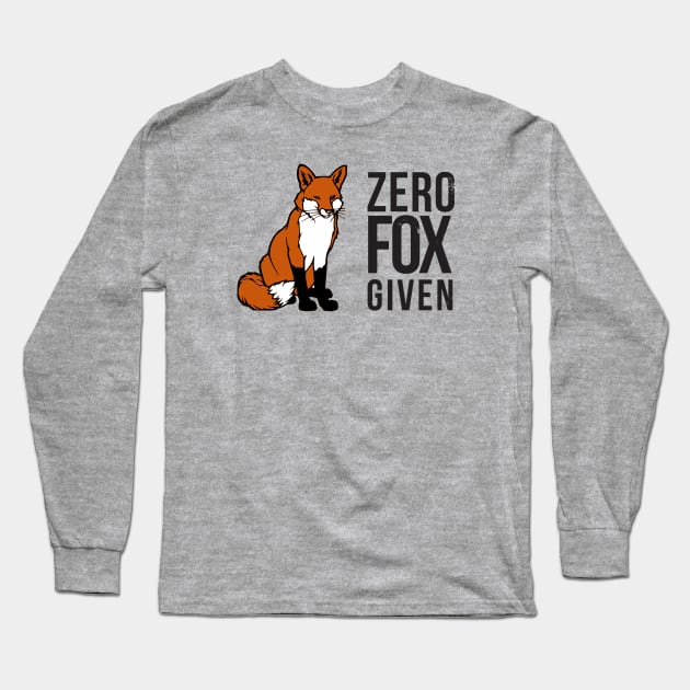 Zero Fox Given Long Sleeve T-Shirt by PopCycle